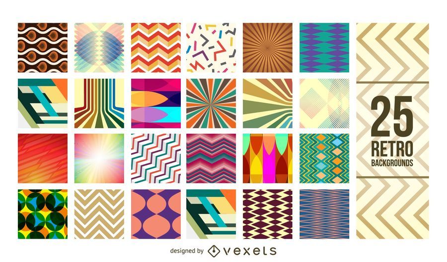 25 Geometric Vintage Patterns 25 Geometric Vintage Patterns