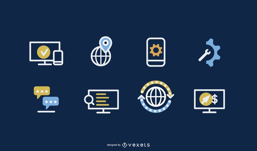 Outlined Web Designing Icons Pack Outlined Web Designing Icons Pack