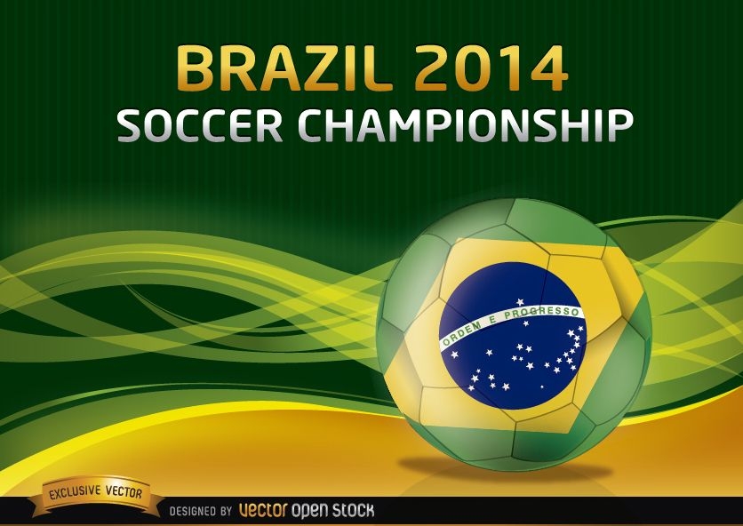 Brasilien-Fu?ball-Meisterschafts-Hintergrund 2014