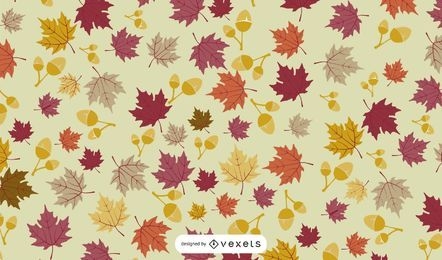 Fallen Autumn Leaves Background Vector Download