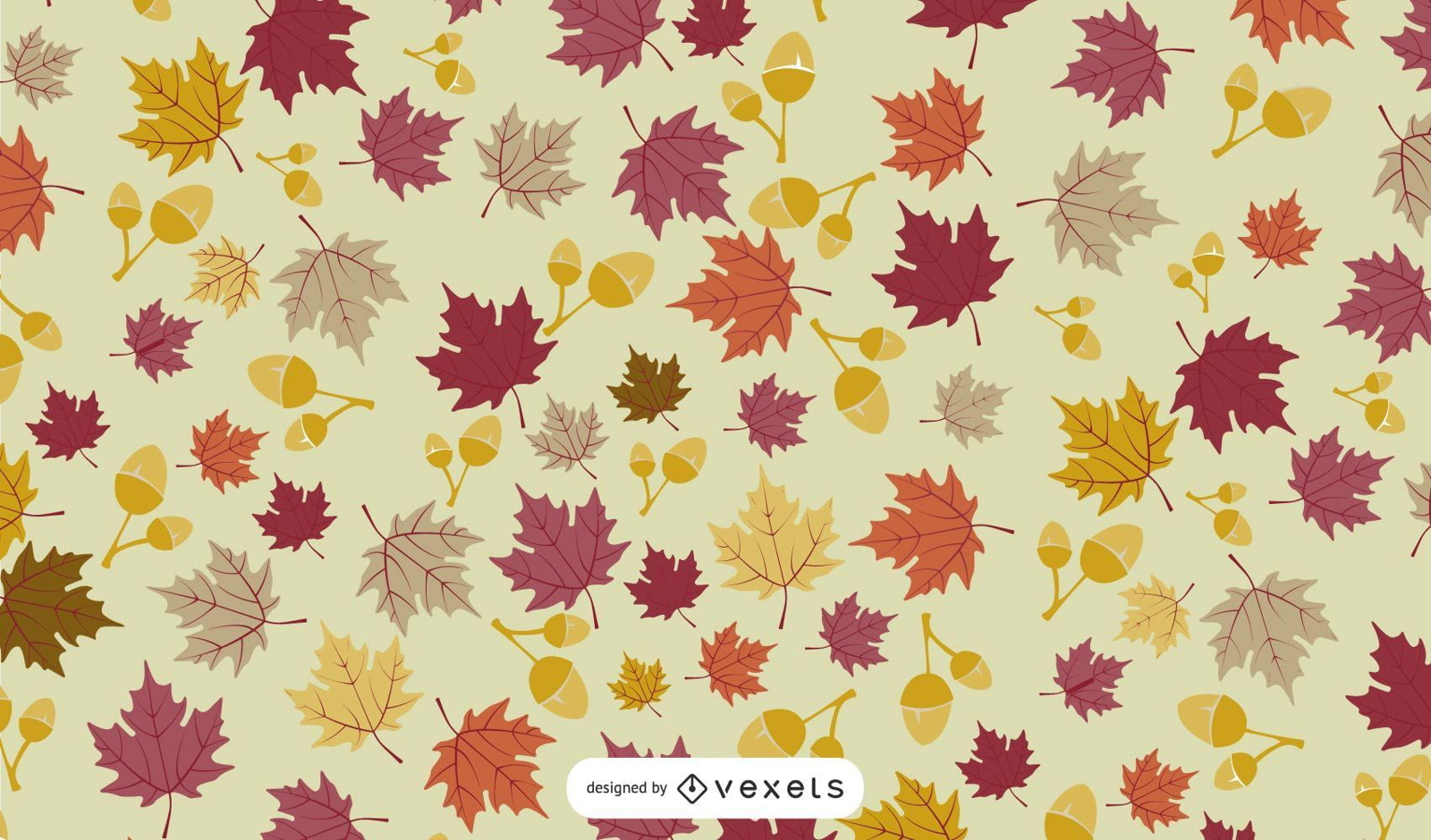 Fallen Autumn Leaves Background