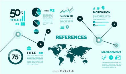 Flat Style Template Infografik Set
