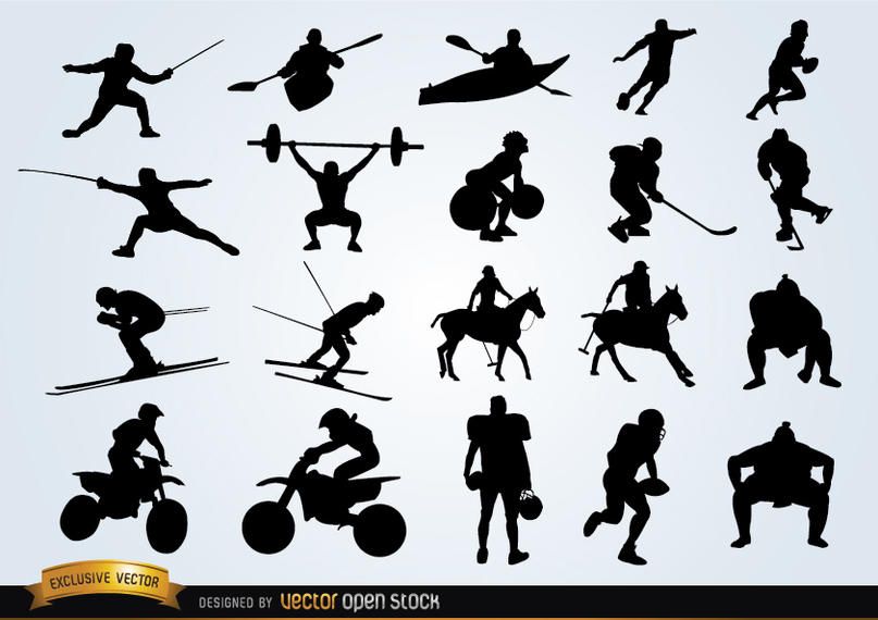 Sport silhouettes pack Sport silhouettes pack