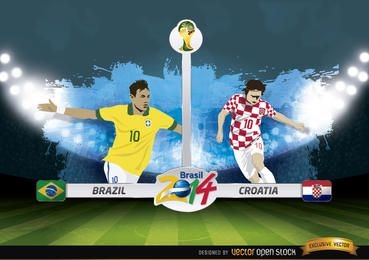 Brazil vs. Croatia match Brazil 2014