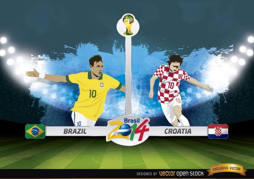 Brasilien gegen Kroatien spielen Brasilien 2014