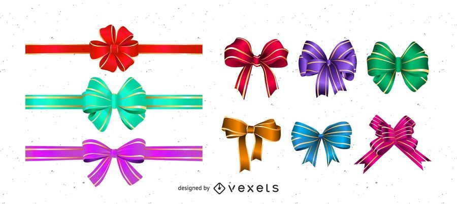 Glossy Ribbon and Bows Glossy Ribbon and Bows