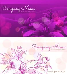 Glowing Full Blossom Lily Background with Waves Glowing Full Blossom Lily Background with Waves