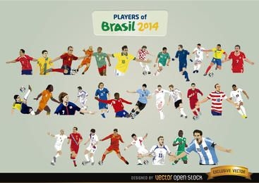 Players of Brazil 2014