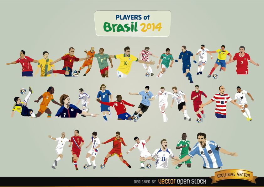 Jugadores de Brasil 2014
