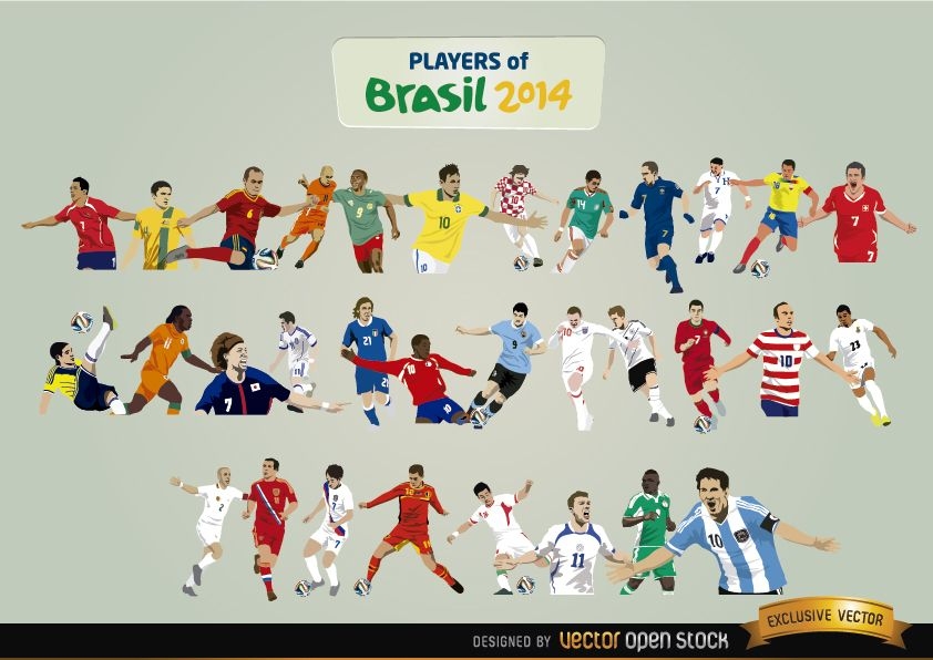 Spieler von Brasilien 2014