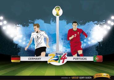 Partido Alemania vs. Portugal Brasil 2014