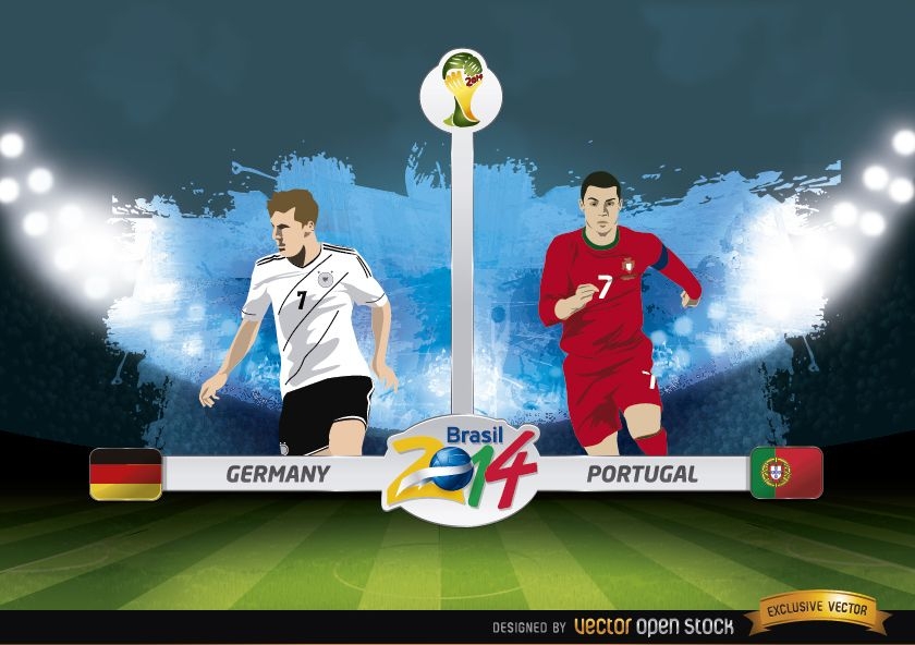 Deutschland vs. Portugal Spiel Brasilien 2014