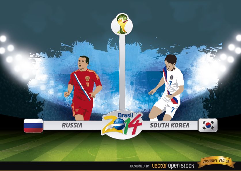 Russia vs. South Korea match Brazil 2014