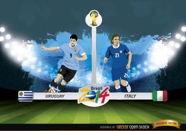 Uruguay vs. Italy match Brazil 2014