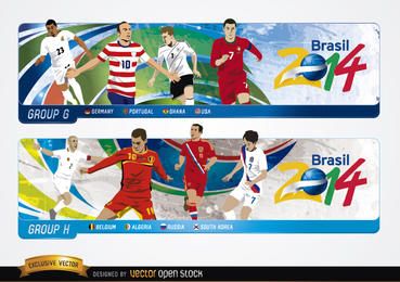 Cabeceras con grupos GH Brasil 2014