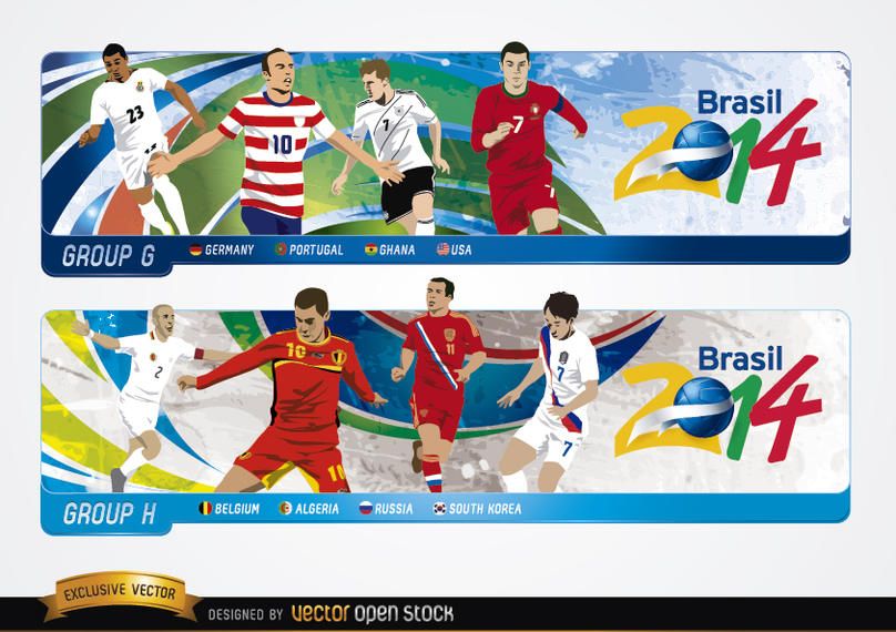 Cabeçalhos com grupos GH Brasil 2014 Cabeçalhos com grupos GH Brasil 2014