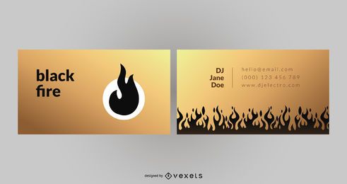 Black Fire Business Card