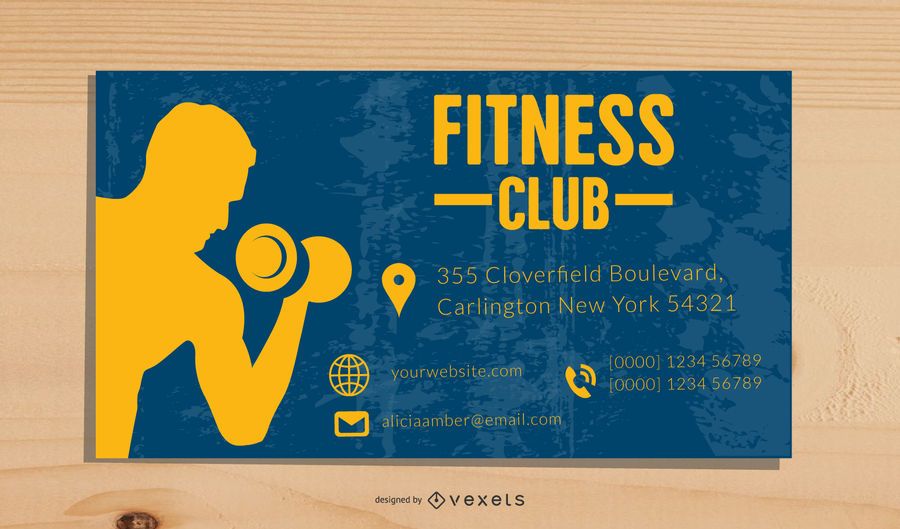Fitness Business Card Template Fitness Business Card Template