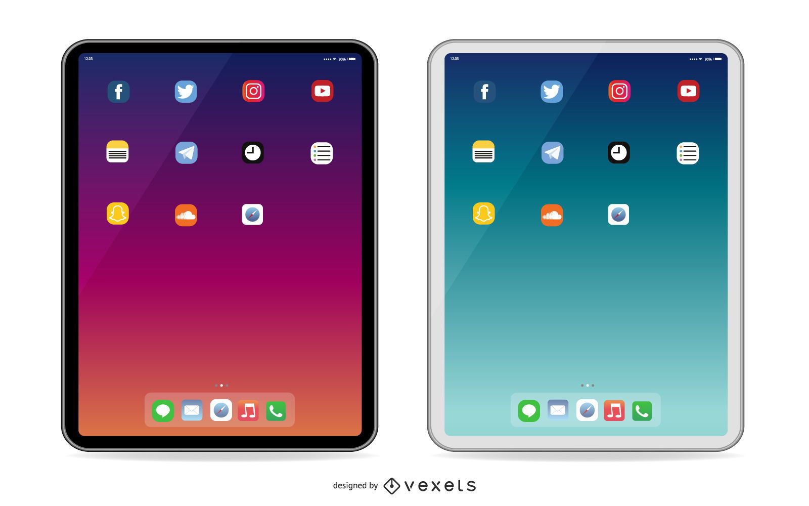 Apple iPad Air 4 2020 Silver PNG Images & PSDs for Download