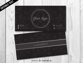 Dark Jewelry Business Card Design Dark Jewelry Business Card Design