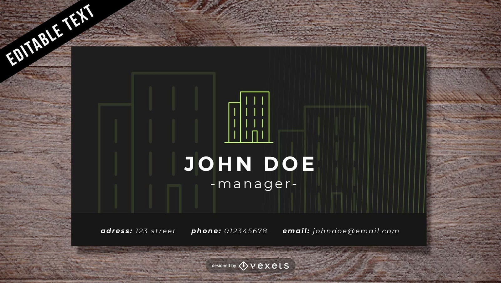 Editable Real Estate Business Card