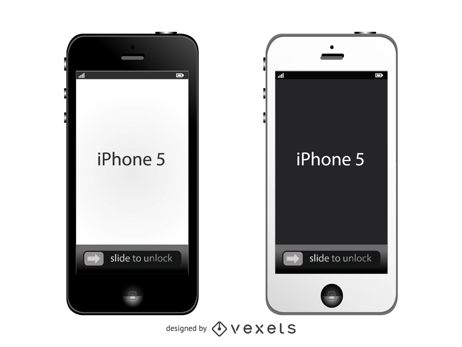 Download Apple iPhone 5 Front Mockup - Vector download