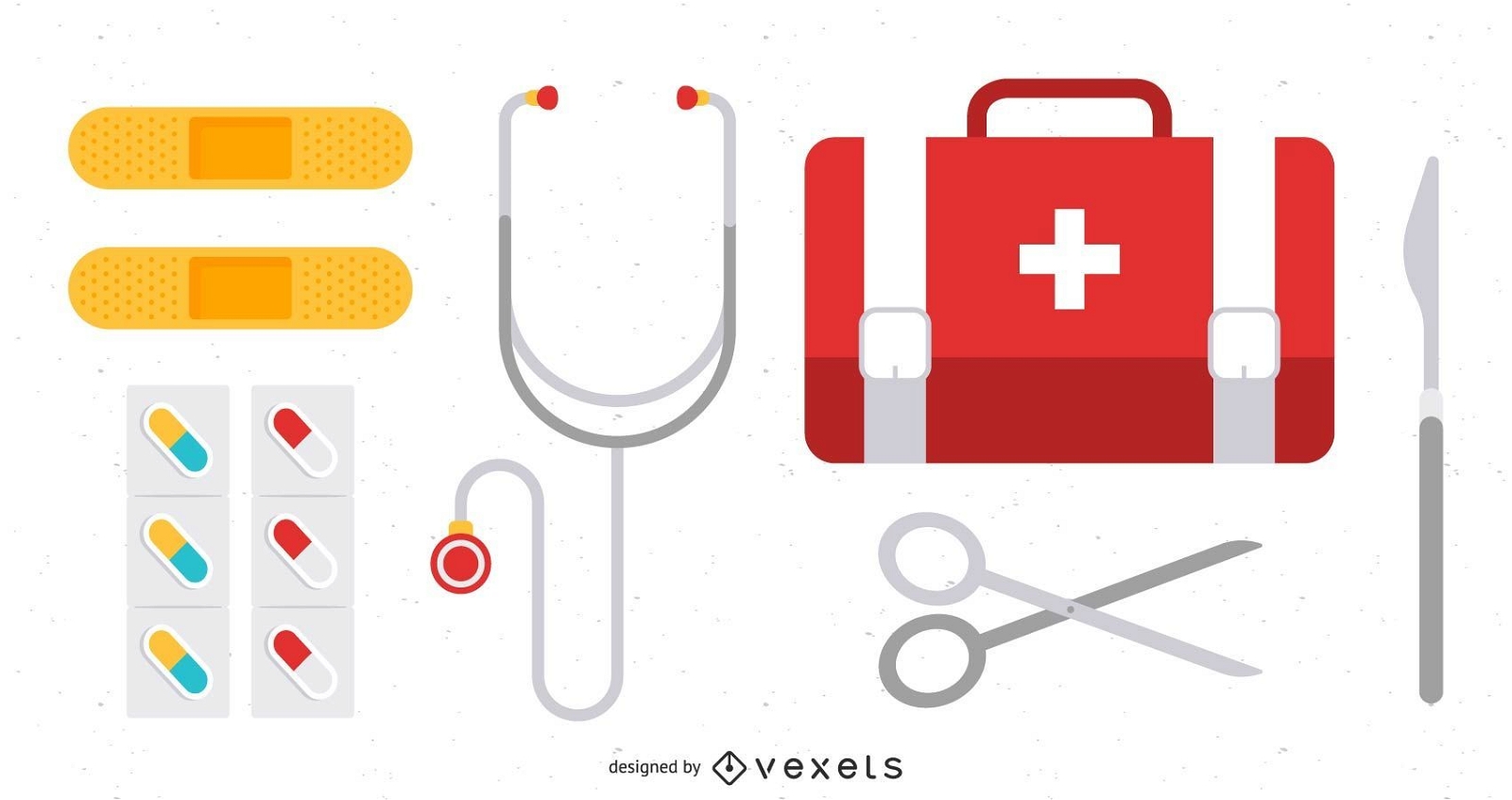 Chirurgische Werkzeuge Medizin- und Ausrüstungssymbole
