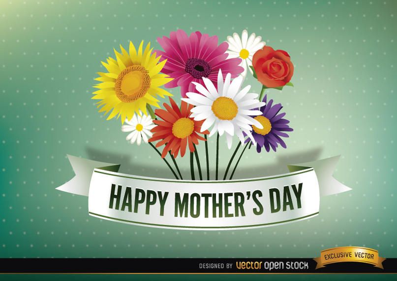 Feliz dia das mães com margaridas Feliz dia das mães com margaridas