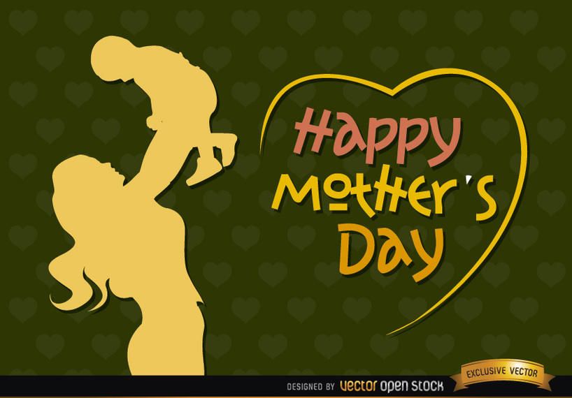 Mom and baby vintage Mother?s day Mom and baby vintage Mother?s day