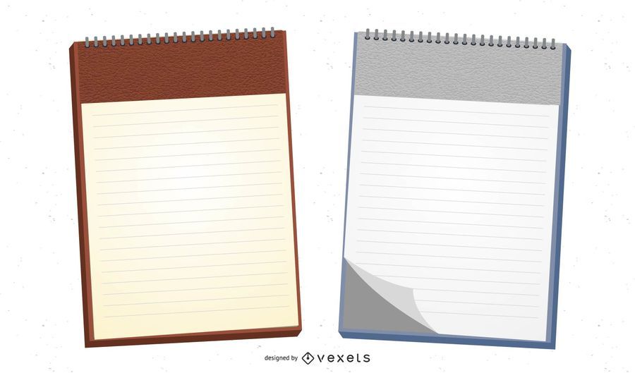 Spiralbindung Realistisches Briefpapier Spiralbindung Realistisches Briefpapier