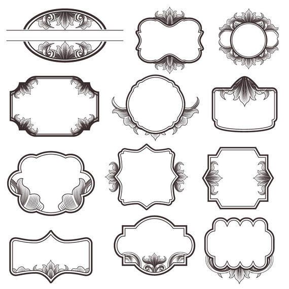 Vintage Ornate Frame Pack Vintage Ornate Frame Pack