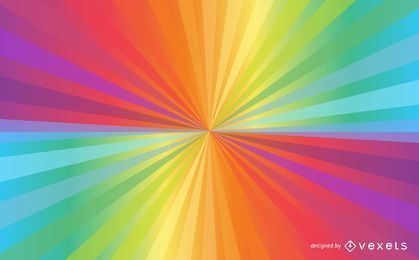 Heller Regenbogen-Sonnenstrahl-Hintergrund