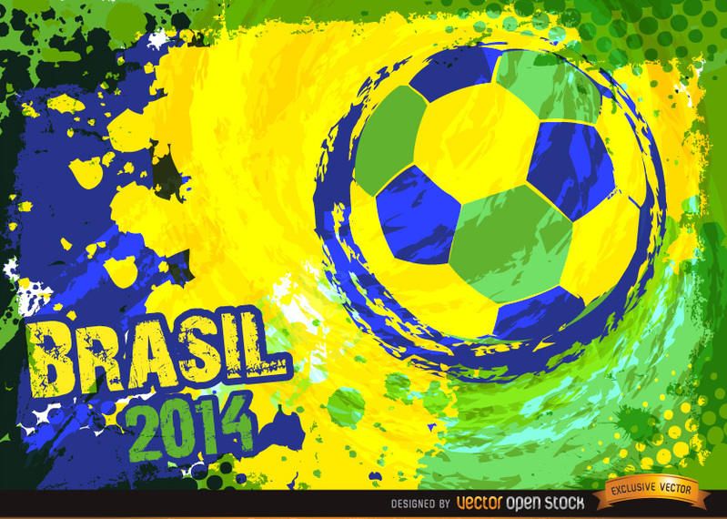 Brasil 2014 azul verde amarillo fútbol fondo Brasil 2014 azul verde amarillo fútbol fondo