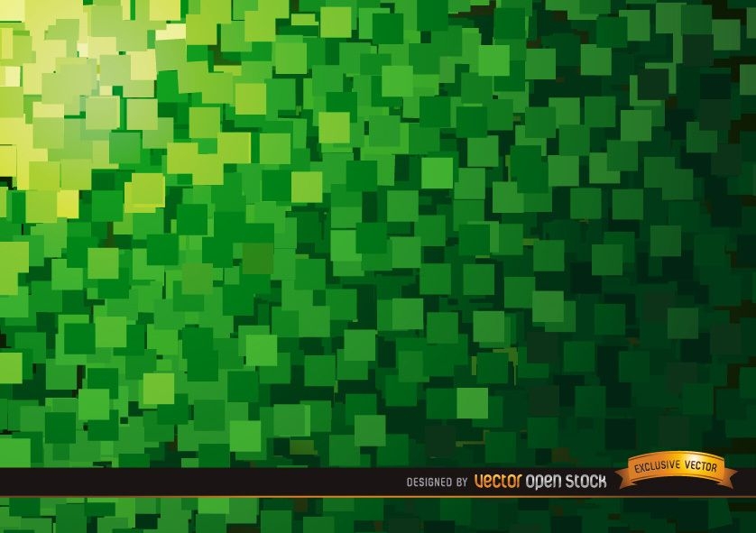 Abstract Green squares background