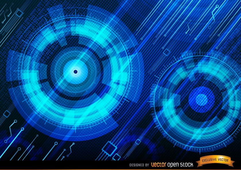 Technologic blue background