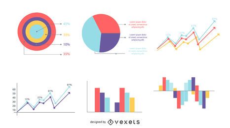 Paquete de gráficos gráficos de información de estilo clásico Paquete de gráficos gráficos de información de estilo clásico