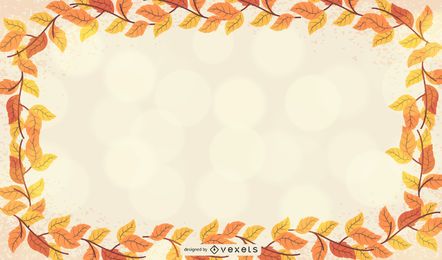 Herbstblattrahmenvorlage