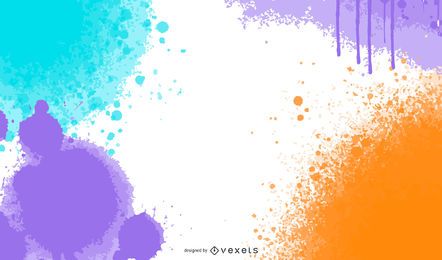 Explosion von grungy bunten Spritzern Hintergrund