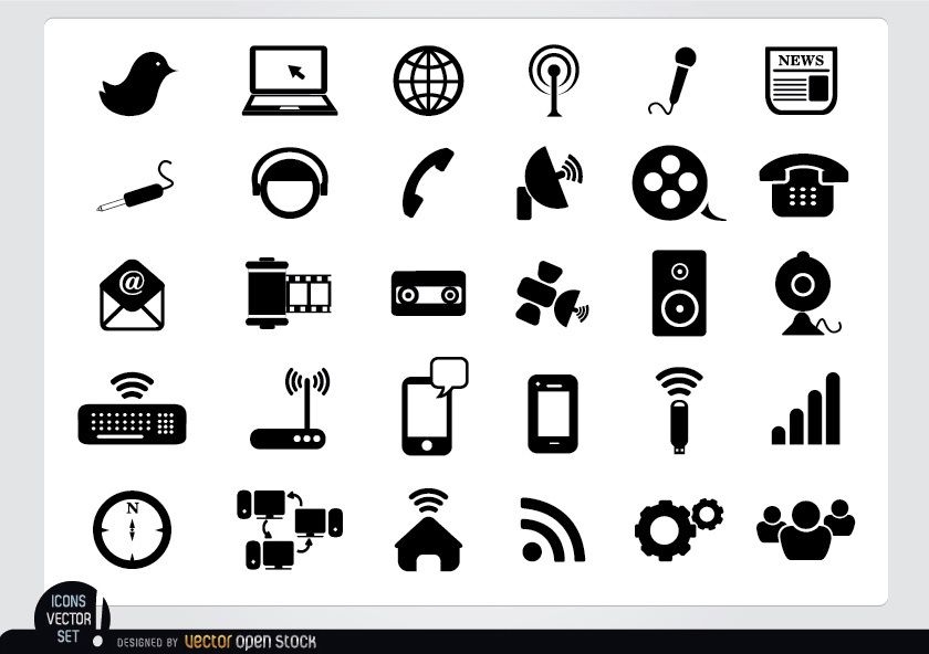 Multimedia-Flat-Icon-Pack