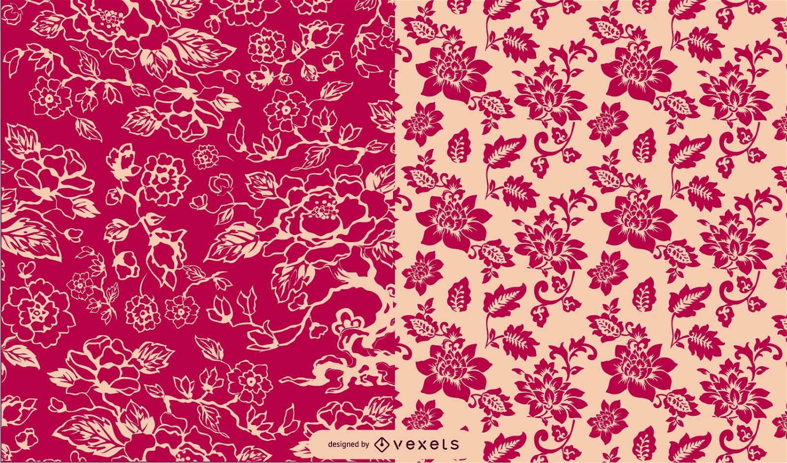 Classic Style Vintage Floral Pattern