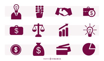 Beautiful Financial Icon Set