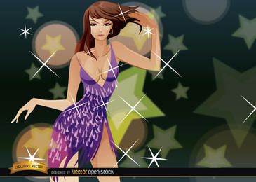 Sensuales bailes morenas con vestido escotado. Sensuales bailes morenas con vestido escotado.