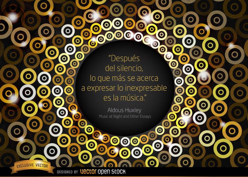 Frase música Huxley fondo Frase música Huxley fondo