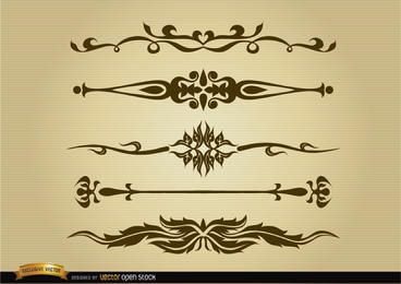 Ornamental dividers set