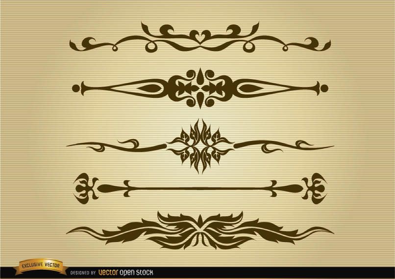Set divisores ornamentales Set divisores ornamentales