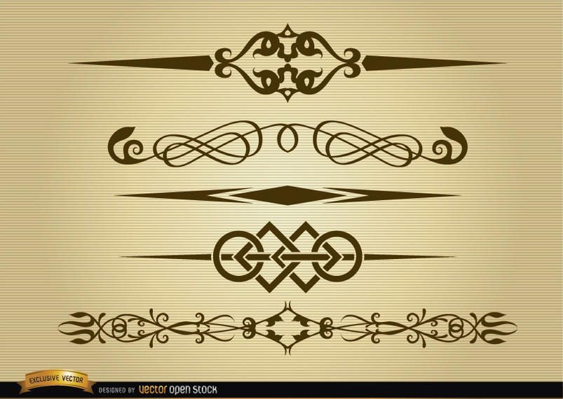 Elegant division lines pack Elegant division lines pack