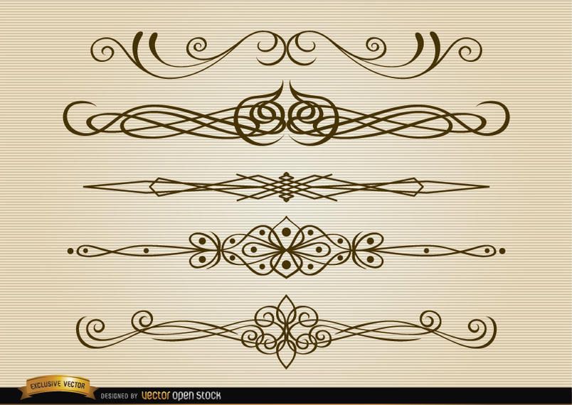 Set de divisores finos y elegantes Set de divisores finos y elegantes