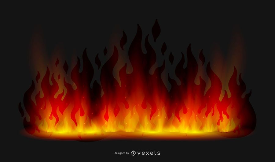 Realistic Leaping Flames Background Realistic Leaping Flames Background