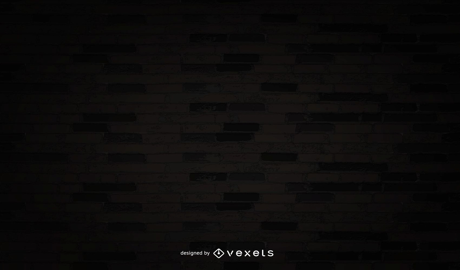Shadowed Brick Wall with Darkish Grunge