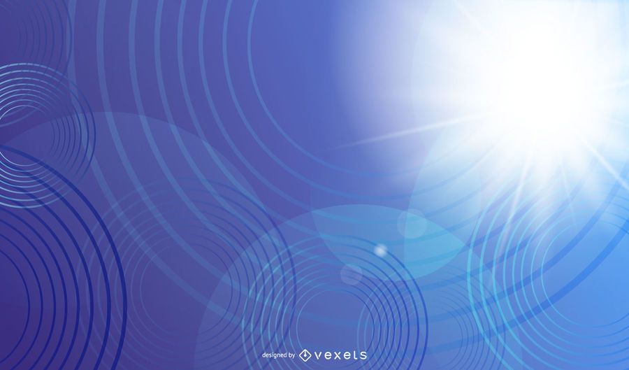 Blue Light Abstract Background with Circles Blue Light Abstract Background with Circles